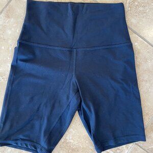 Lululemon Align High Rise fitted shorts, size 4.  Navy Blue